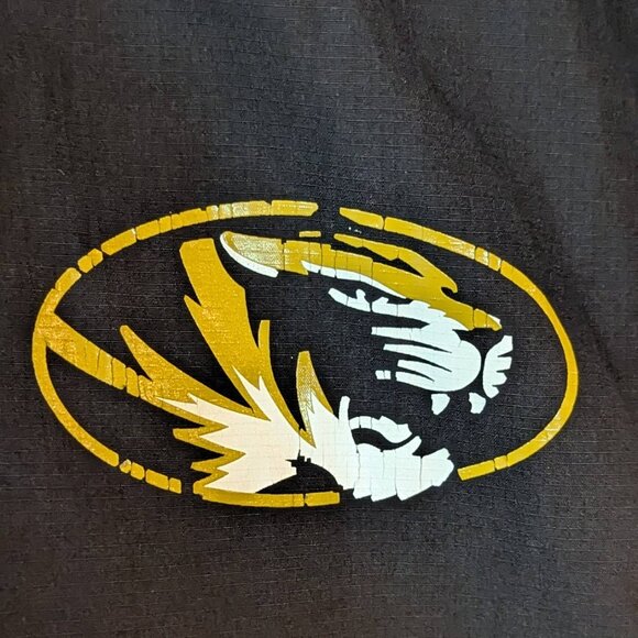 Mizzou Tigers Windbreaker Jacket - Black Nike Storm FIT Women's M - Picture 5 of 9